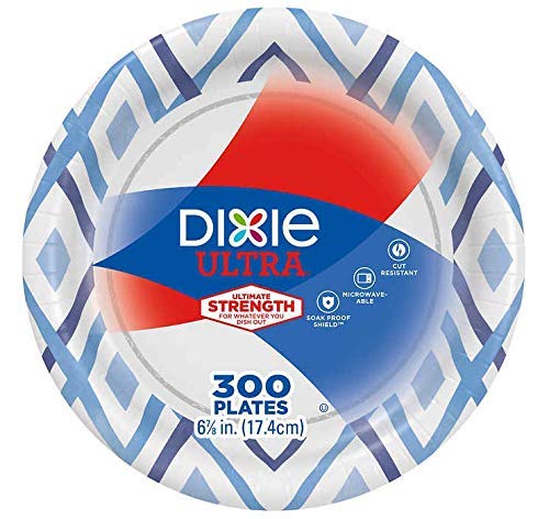 Dixie Ultra Paper Plate, 6-7/8 Inch, 300 Count