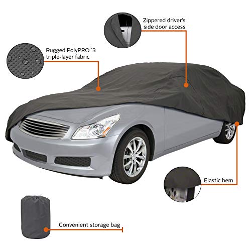 Classic Accessories Over Drive PolyPRO 3 Full-Size Sedan Cover, 191"-210"L