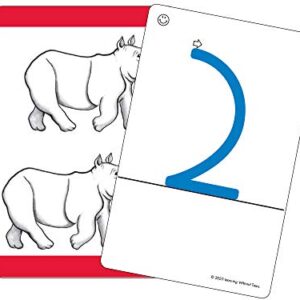 Learning Without Tears 1-2-3 Touch & Flip Sensory Cards- Get Set for School Series- Pre-K and Transitional Kindergarten Manipulative- Tracing, Counting, Sequencing, Math Skills - School or Home Use