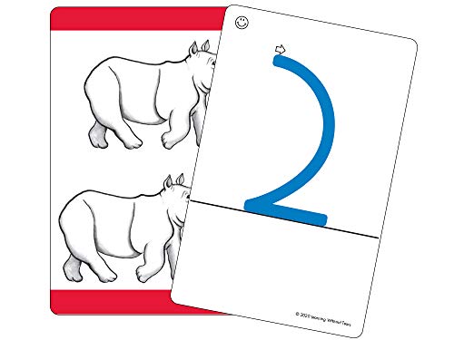 Learning Without Tears 1-2-3 Touch & Flip Sensory Cards- Get Set for School Series- Pre-K and Transitional Kindergarten Manipulative- Tracing, Counting, Sequencing, Math Skills - School or Home Use