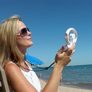 Travelon 3-Speed Folding Fan,White,One Size