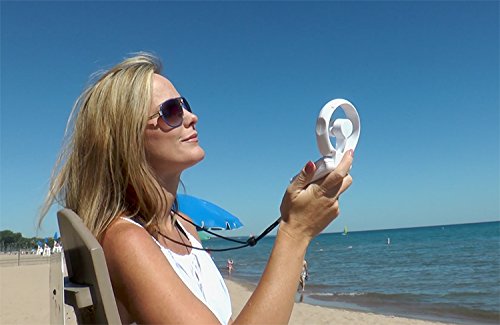 Travelon 3-Speed Folding Fan,White,One Size