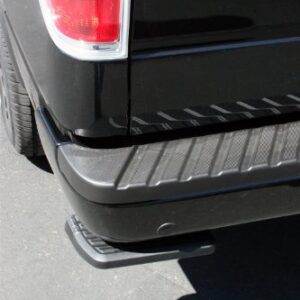 AMP Research 75302-01A BedStep Retractable Bumper Step for 2006-2014 Ford F-150 & Raptor (Excludes Flareside),Black,Large