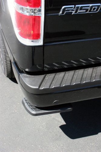 AMP Research 75302-01A BedStep Retractable Bumper Step for 2006-2014 Ford F-150 & Raptor (Excludes Flareside),Black,Large