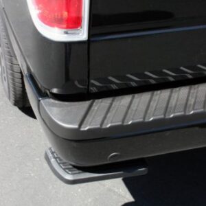 AMP Research 75302-01A BedStep Retractable Bumper Step for 2006-2014 Ford F-150 & Raptor (Excludes Flareside),Black,Large