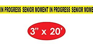 Senior Moment In Progress Party Tape 3" x 20' 1/Pkg