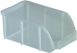 small stacking bins – set of 12 (clear) (3″ h x 4.25″ w x 7″ d)