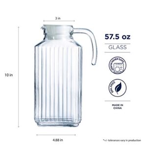 Luminarc Quadro 1.7-Liter (57 1/4-Ounce) Pitcher