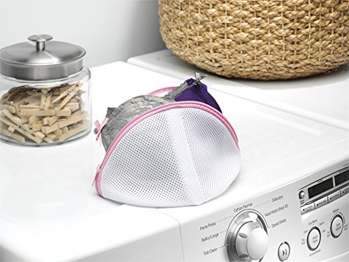 Whitmor Mesh Bra Wash Bag White