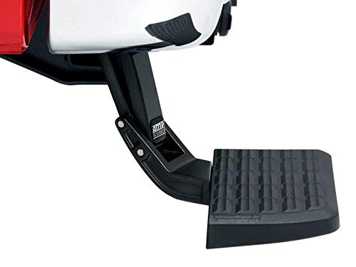 AMP Research 75304-01A BedStep Retractable Bumper Step for 2002-2008 Ram 1500, 2003-2009 Ram 2500/3500 , Black , Large