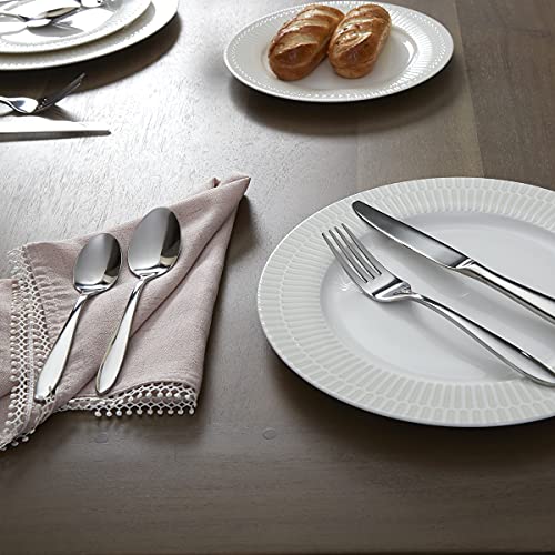 Oneida B336045A Mooncrest 45-Piece Flatware Set, Service for 8,Silver,45 Piece