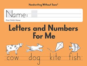 learning without tears – letters and numbers for me – 2008 edition – student workbook