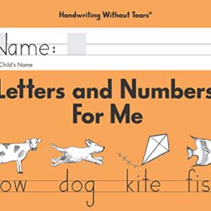 Learning Without Tears - Letters and Numbers for Me - 2008 Edition - Student Workbook