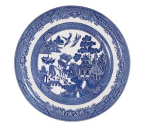 churchill blue willow plate 10″ (set of 6)