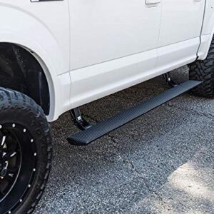 AMP Research 75101-01A PowerStep Electric Running Boards for 2002-2008 Ram 1500 & 2003-2009 Ram 2500/3500 with Quad Cab,Black,Large