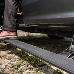 AMP Research 75101-01A PowerStep Electric Running Boards for 2002-2008 Ram 1500 & 2003-2009 Ram 2500/3500 with Quad Cab,Black,Large