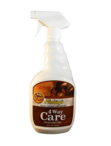 Fiebing's 4 Way Care Leather Conditioner 32oz spray for furniture, saddles, automobile upholstery, boots, shoes, handbags, etc
