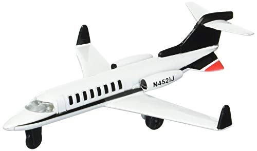 Hot Wings Planes Private Jet with Connectible Runway,White & Black