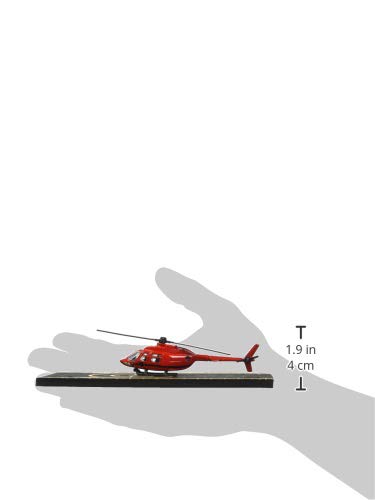 Hot Wings Planes Bell 206 Jet Ranger (Red) with Connectible Runway