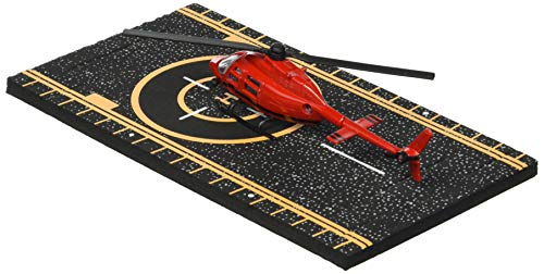 Hot Wings Planes Bell 206 Jet Ranger (Red) with Connectible Runway