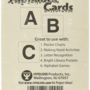 Hygloss Products Alphabet Cards for Pocket Chart, A-Z - Uppercase - 3" x 3" - 30 Qty