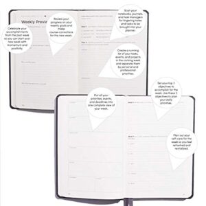 Full Focus Gray Linen Planner by Michael Hyatt - The #1 Daily Planner to Set Annual Goals, Increase Focus, Eliminate Overwhelm, and Achieve Your Biggest Goals - Hardcover