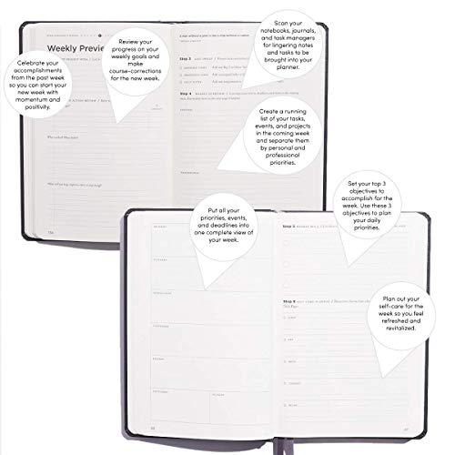 Full Focus Gray Linen Planner by Michael Hyatt - The #1 Daily Planner to Set Annual Goals, Increase Focus, Eliminate Overwhelm, and Achieve Your Biggest Goals - Hardcover