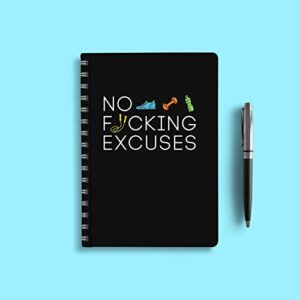 2023 No F*cking Excuses Fitness Tracker: 12-Month Planner to Crush Your Workout Goals & Get Shit Done Monthly (Thru December 2023) (Calendars & Gifts to Swear By)