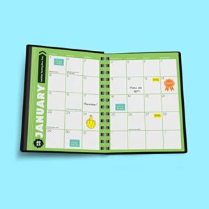 2023 No F*cking Excuses Fitness Tracker: 12-Month Planner to Crush Your Workout Goals & Get Shit Done Monthly (Thru December 2023) (Calendars & Gifts to Swear By)