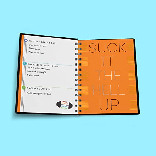 2023 No F*cking Excuses Fitness Tracker: 12-Month Planner to Crush Your Workout Goals & Get Shit Done Monthly (Thru December 2023) (Calendars & Gifts to Swear By)