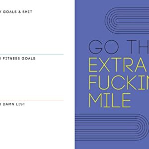 2023 No F*cking Excuses Fitness Tracker: 12-Month Planner to Crush Your Workout Goals & Get Shit Done Monthly (Thru December 2023) (Calendars & Gifts to Swear By)