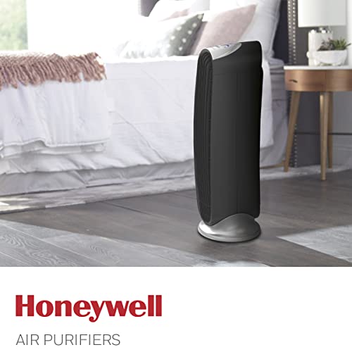 Honeywell HFD-120-Q QuietClean Air Purifier with Permanent Washable Filters, Medium Rooms (170 sq. ft.), Black