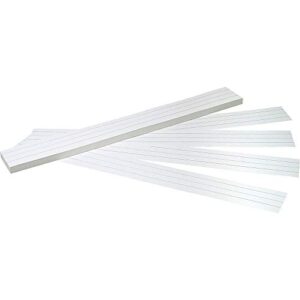pacon® pac5166 sentence strips, ruled, 3″ x 24″, white, pack of 100