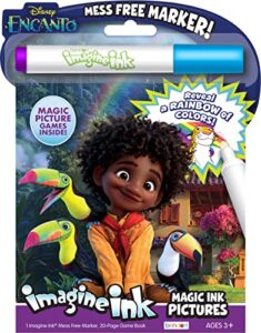 disney encanto 20 page imagine ink mess free coloring and activity book with 1 marker paperback 51720 bendon