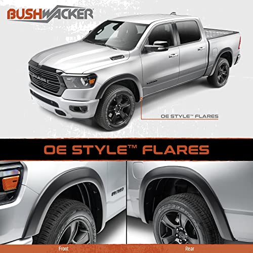 Bushwacker OE Style Factory Front & Rear Fender Flares | 4-Piece Set, Black, Smooth Finish | 40939-02 | Fits 2007-2013 GMC Sierra 1500 w/ 5.8' Bed