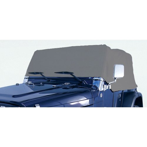 Rugged Ridge 13321.01 Weather-Lite Cab Cover; 76-06 Jeep CJ/Wrangler YJ/TJ , gray