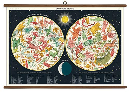 Cavallini Papers & Co., Constellations Vintage School Chart, CAVVSC/CONST, Multi