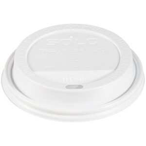 solo tlp316-0007 white traveler plastic lid – for solo paper hot cups (case of 1000)