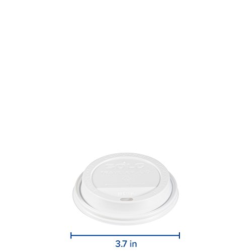 SOLO TLP316-0007 White Traveler Plastic Lid - for SOLO Paper Hot Cups (Case of 1000)