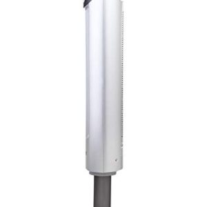 Ozeri Adjustable Oscillating Tower Noise Reduction Technology Ultra 42” Wind Fan, Silver