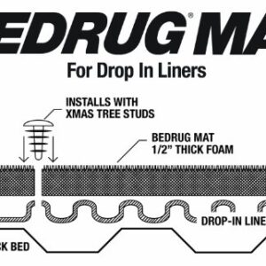 BedRug Classic Bed Mat | Charcoal, 66x98 -You Cut to Fit | BMX00D | Universal Fitment