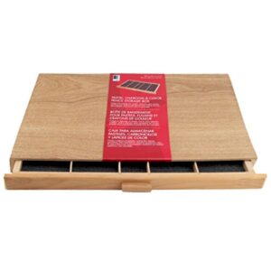 art alternatives wood pastel box 2-drawer