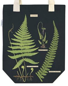 cavallini papers & co. ferns tote bag, green