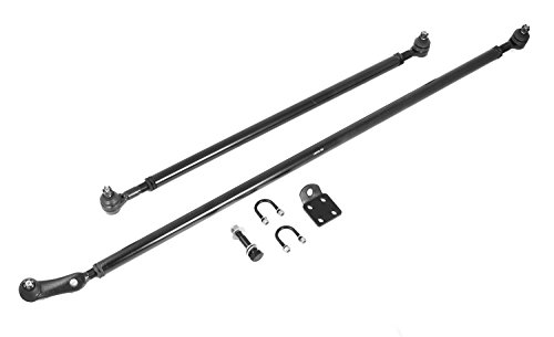 Rugged Ridge 18050.82 Steering Kit, Tie Rod/Drag Link, Heavy Duty; 84-06 Jeep TJ/XJ/ZJ , black