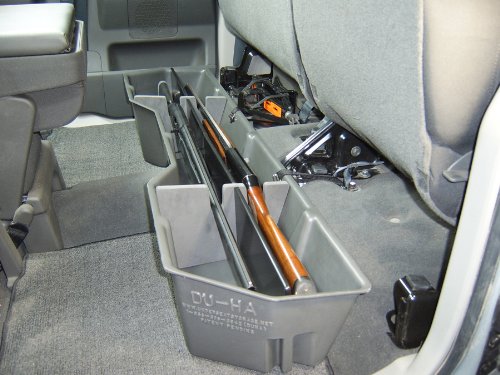 DU-HA Under Seat Storage Fits 04-21 Nissan Titan King & Crew Cab Dk Grey, Part #40011