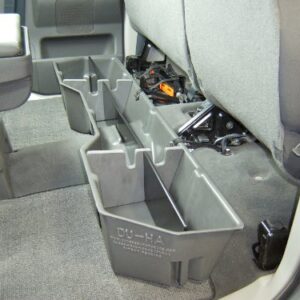 DU-HA Under Seat Storage Fits 04-21 Nissan Titan King & Crew Cab Dk Grey, Part #40011