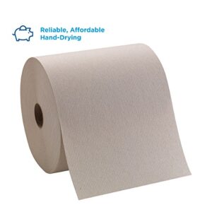 Pacific Blue Basic Recycled Hardwound Paper Towel Rolls by GP PRO (Georgia-Pacific), Brown, 26301, 800 Feet Per Roll, 6 Rolls Per Case