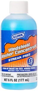 gunk m506 concentrated windshield washer solvent with ammonia – 6 fl. oz, blue