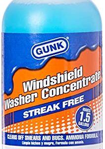 GUNK M506 Concentrated Windshield Washer Solvent with Ammonia - 6 fl. oz, Blue