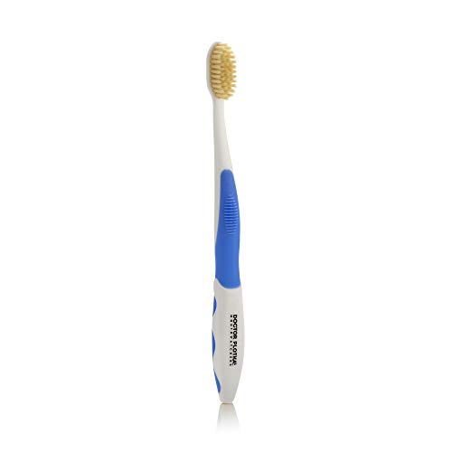 MOUTHWATCHERS Dr Plotkas Extra Soft Flossing Toothbrush Manual Soft Toothbrush for Adults | Ultra Clean Nano Toothbrush | Good for Sensitive Teeth and Gums | 1 Blue Toothbrush